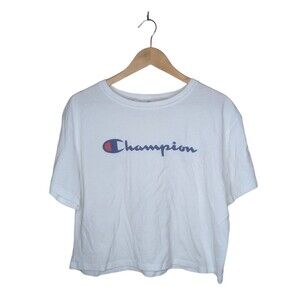 Champion Ladies' White Cropped Size Large Top